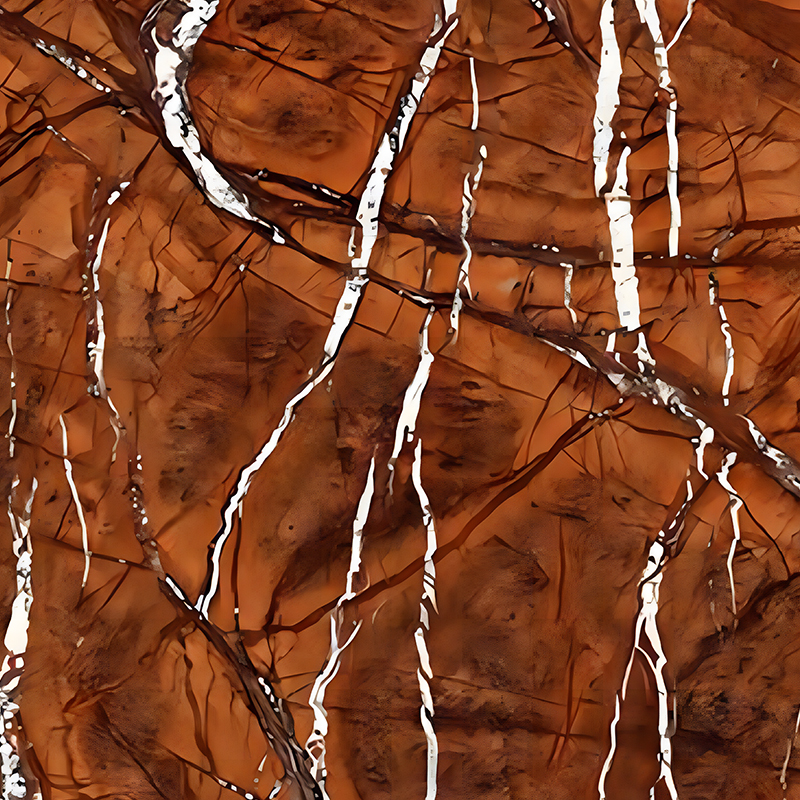 Rainforest Brown Texturat Backsplash Decorare PET Film de transfer termic