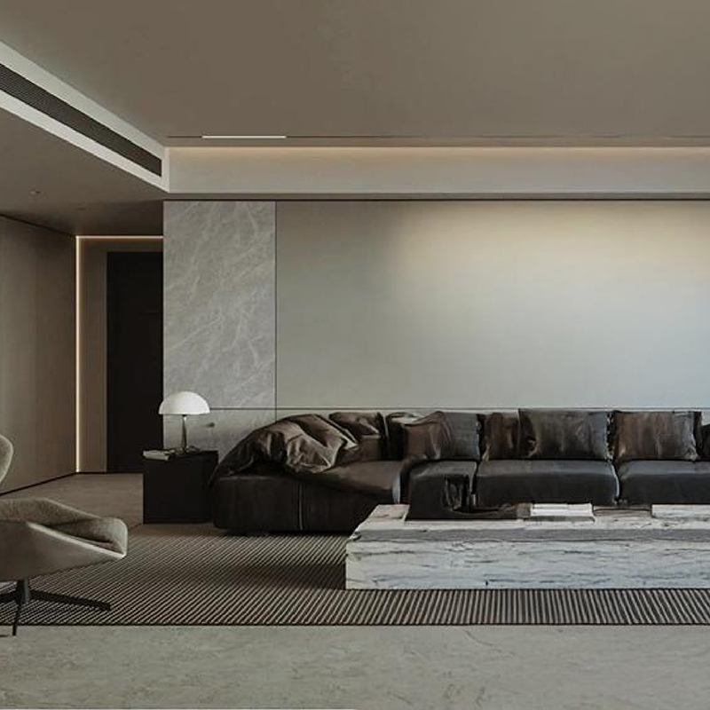Morgan Gray Film decorativ de transfer termic pentru fundal TV rezistent la umiditate