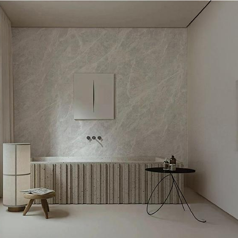 Morgan Gray Film decorativ de transfer termic pentru fundal TV rezistent la umiditate